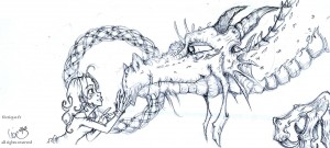 fée féerique BD dessin dragon elfe celtique celtic