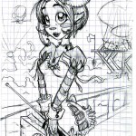 fée féerique dessin BD port fantaisie aventure nef