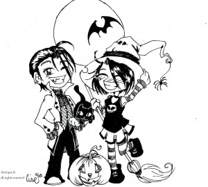 fée féerique dessin BD comics humour Halloween vampire sorcière manga