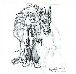 fée féerique dessin BD aventure fantaisie dragon guerrier