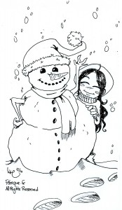 fée féerique dessin BD bande dessinée manga ghotique elfe neige noël 2011