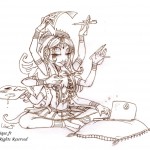 fée féerique dessin BD bande dessinée manga ghotique elfe fantaisy dragon Kali