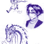 fée féerique dessin BD bande dessinée manga ghotique webcomic elfe fantaisy dragon 